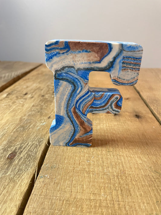Custom Stoneware Letters